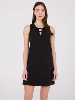 A-Line Mini Dress With Satin Bow Details