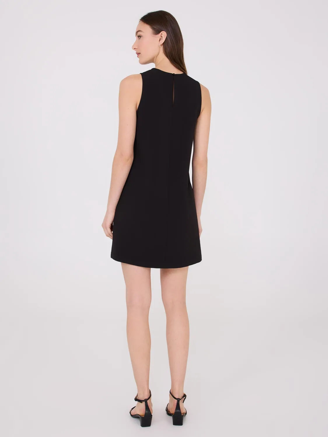 A-Line Mini Dress With Satin Bow Details