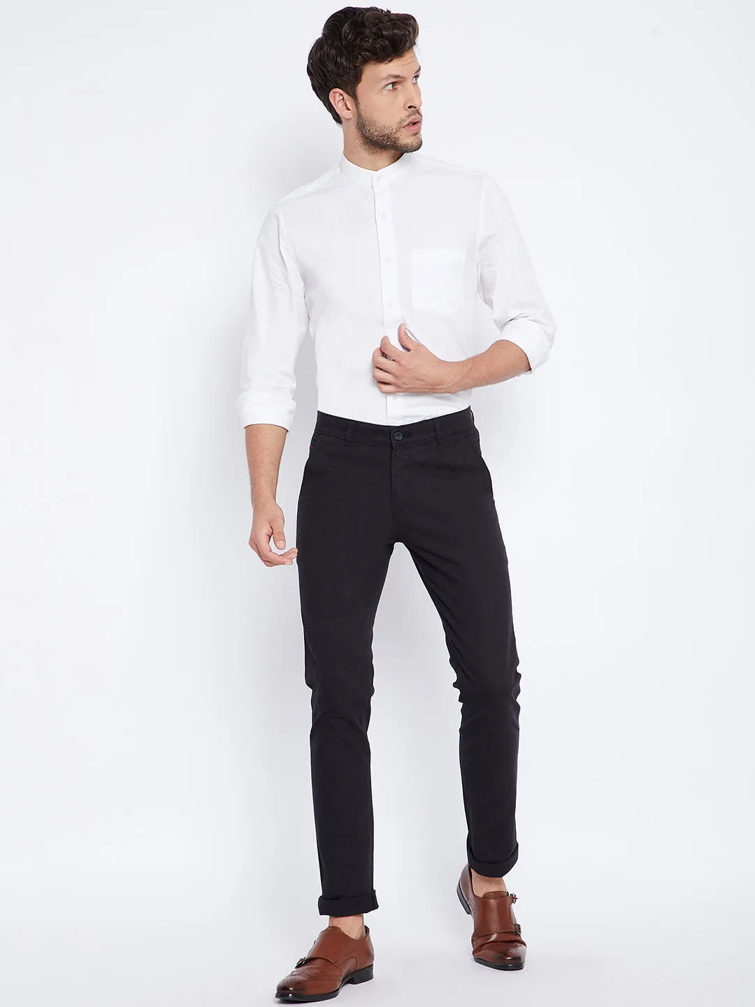 Black Slim Fit Trousers