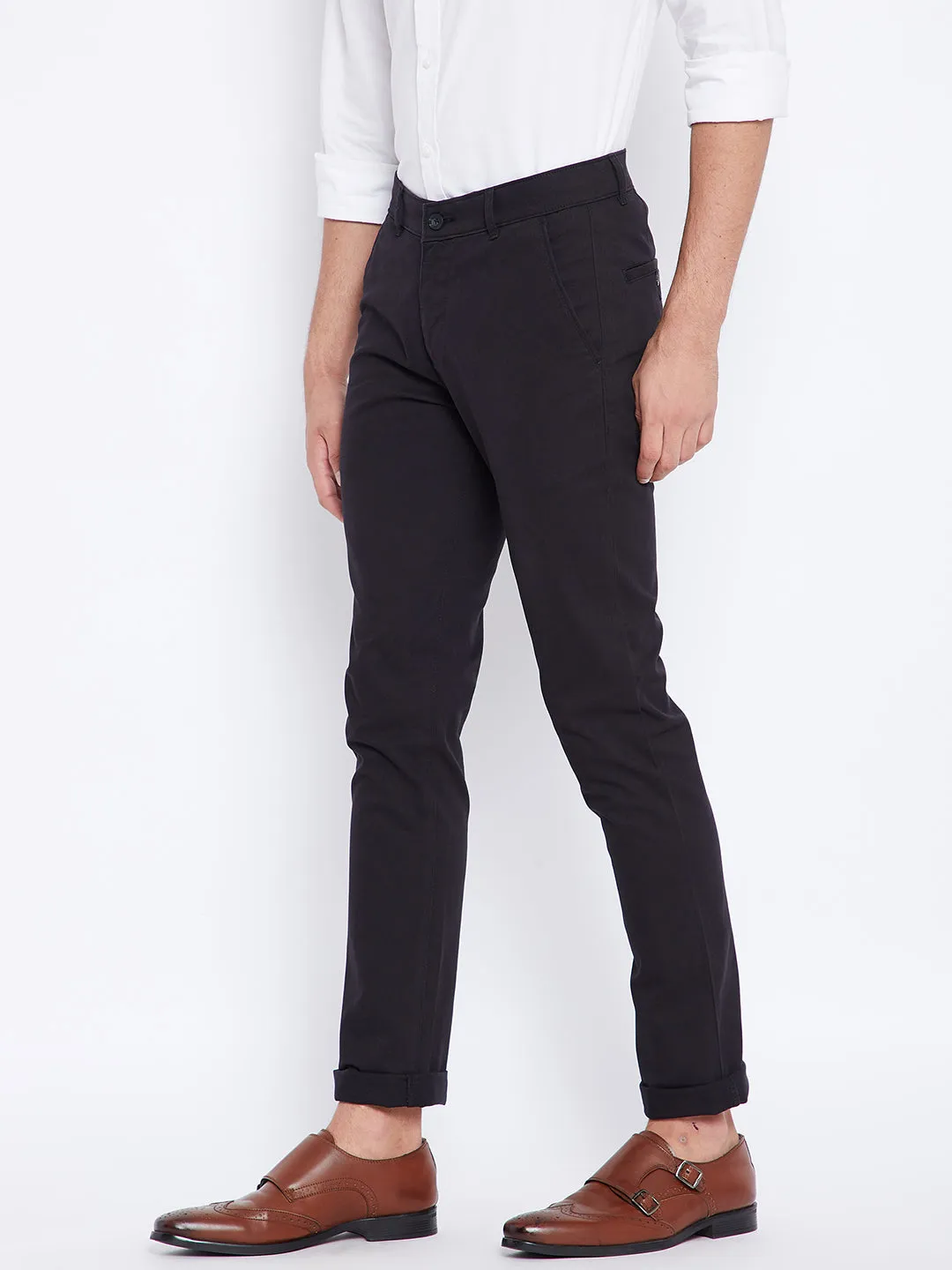 Black Slim Fit Trousers