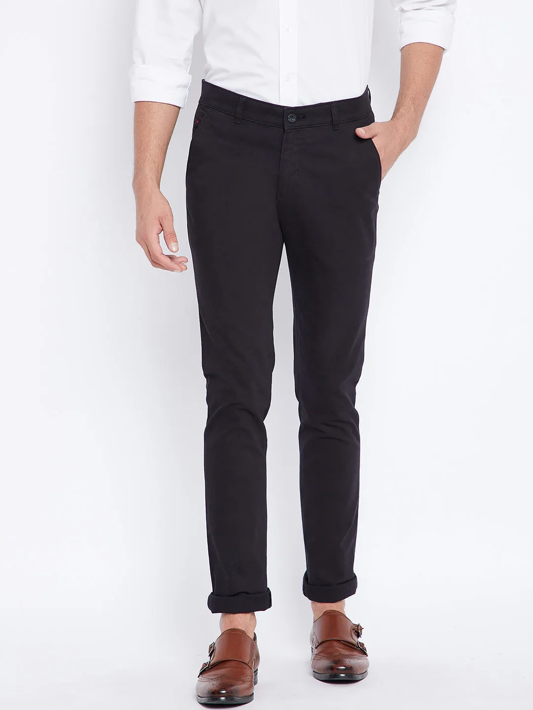 Black Slim Fit Trousers