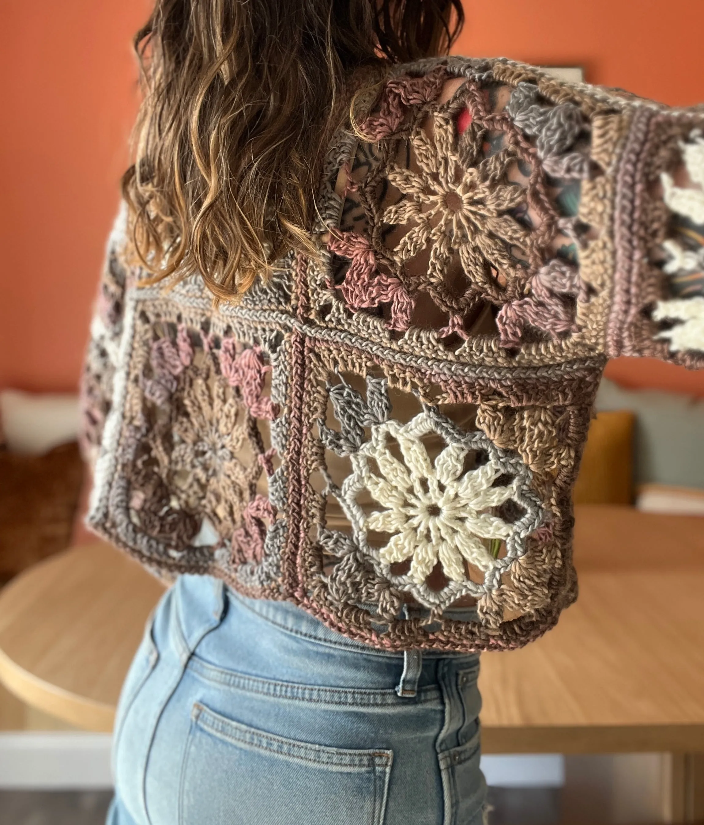 Blossom Breeze Cropped Sweater Crochet Pattern