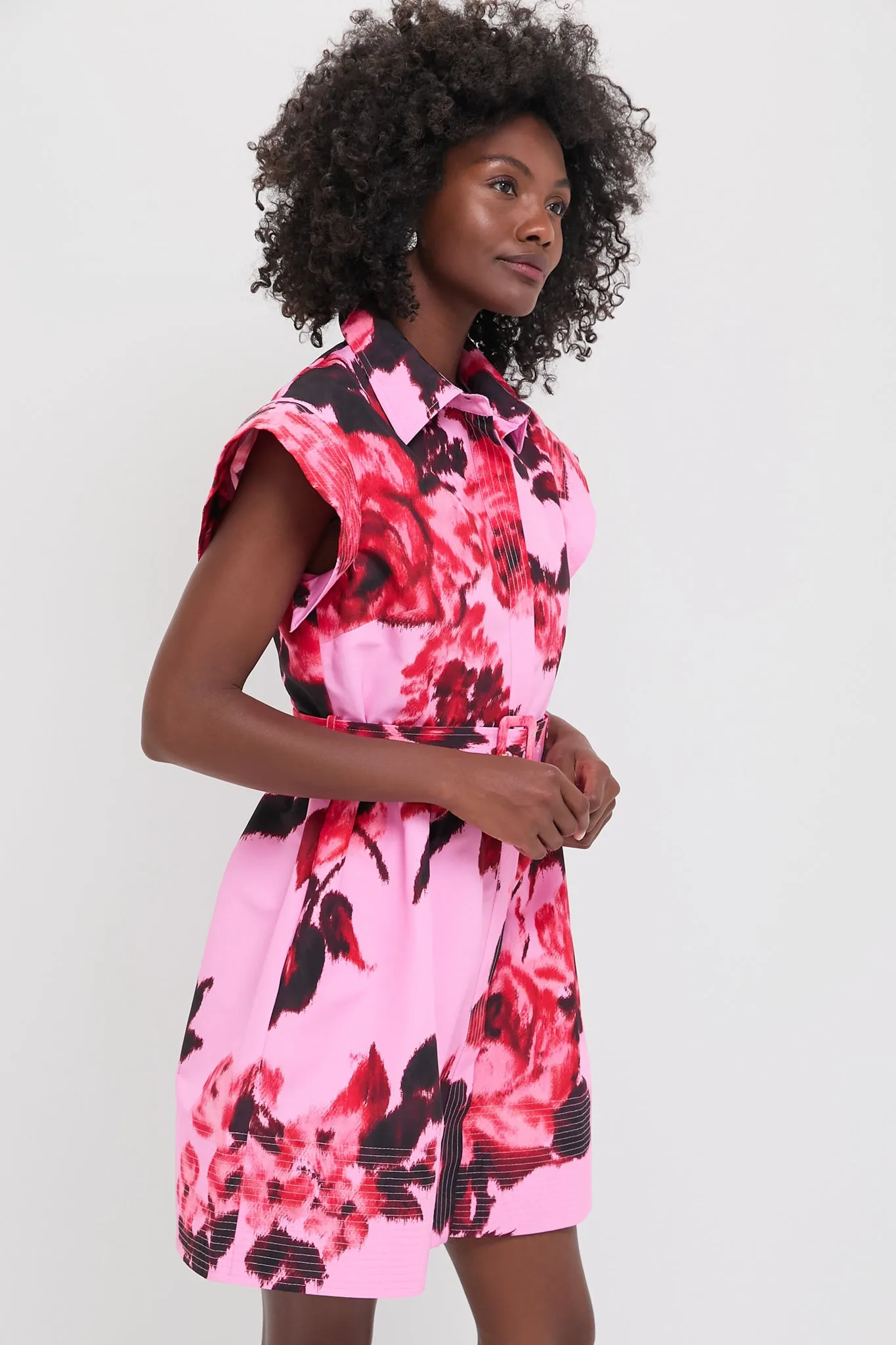 Cerise Blossom Mini Chloe Dress
