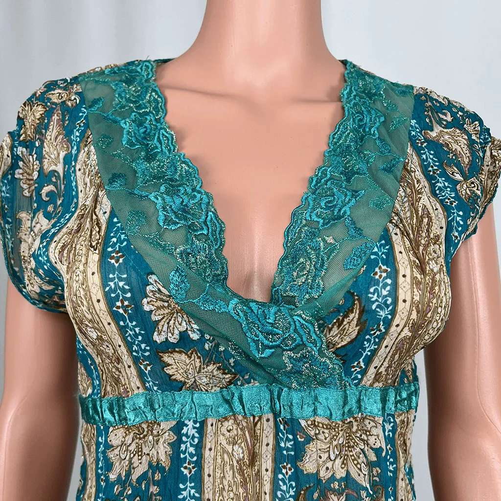 Cherrie Paisley Slip Dress 10