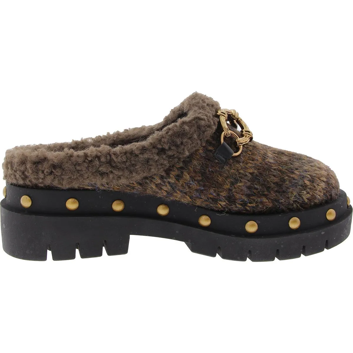 Circus by Sam Edelman Womens Annie Cozy Faux Fur Knit Mules