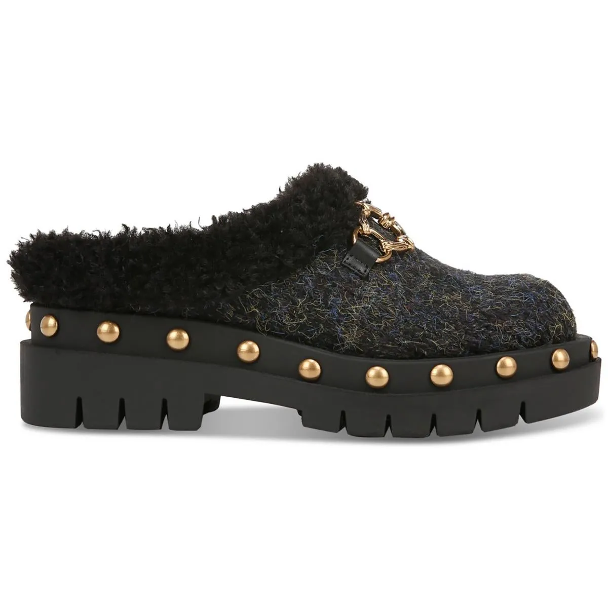 Circus by Sam Edelman Womens Annie Cozy Faux Fur Knit Mules