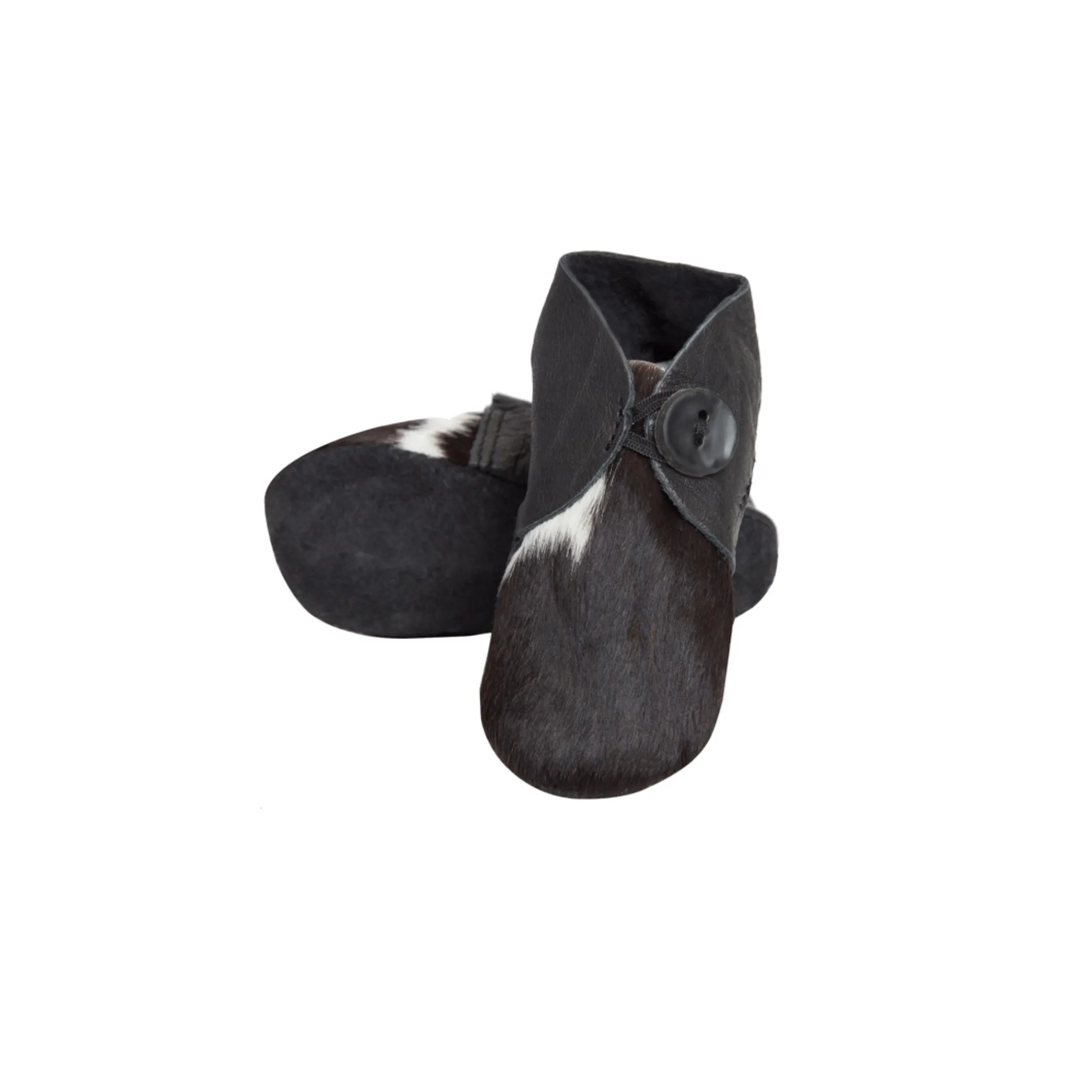 Cowhide Baby Booties