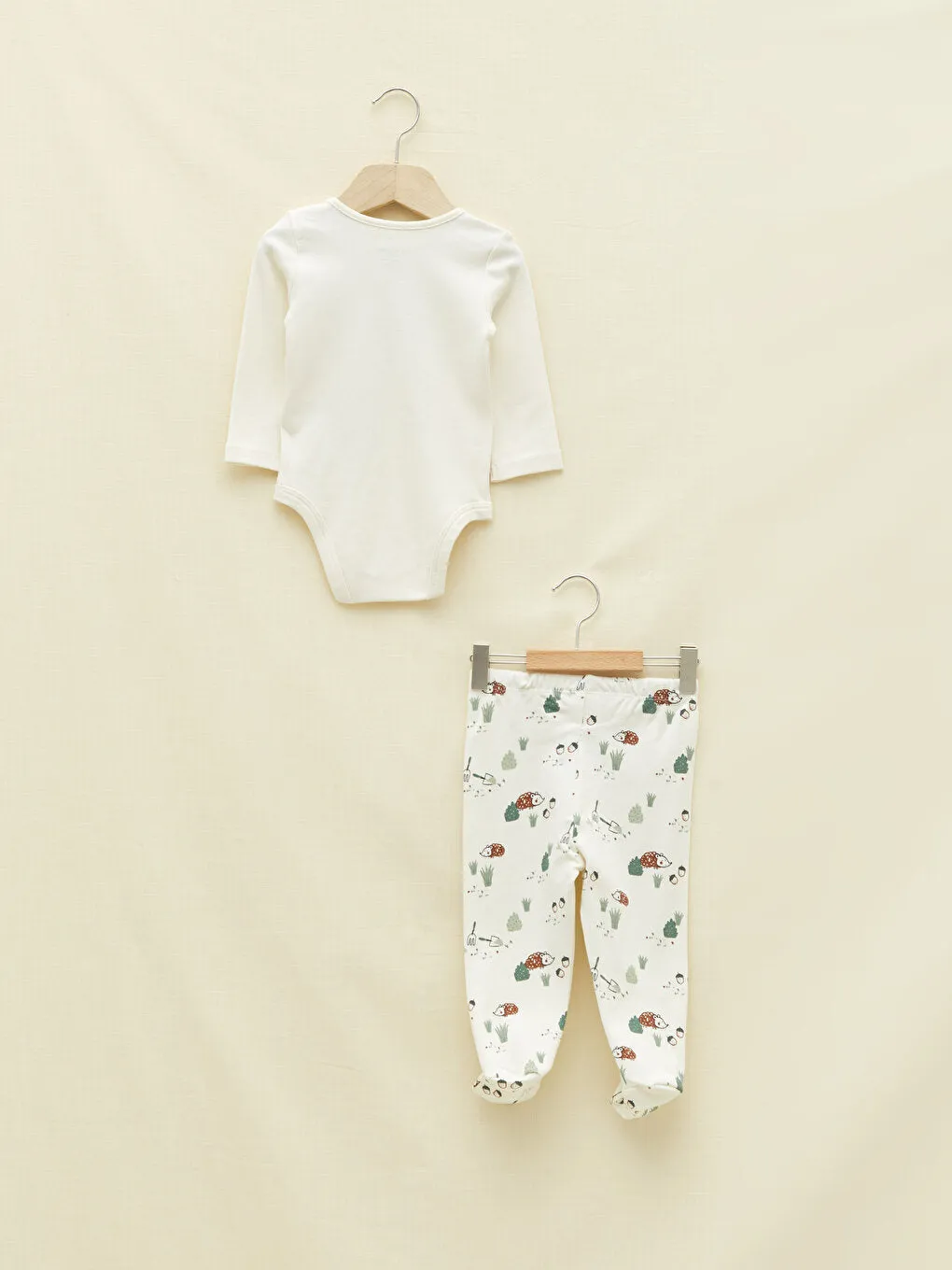 Crew Neck Long Sleeve Printed Organic Cotton Baby Boy Hospital Discharge Set 3-Piece