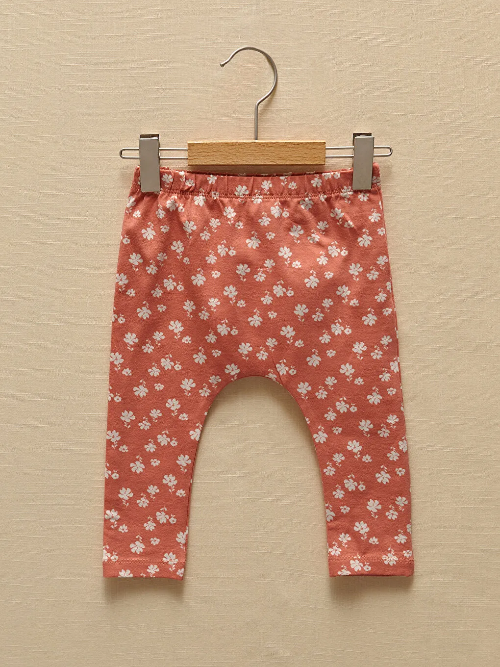 Crew Neck Long Sleeve Printed Organic Cotton Baby Girl 3-Piece Set