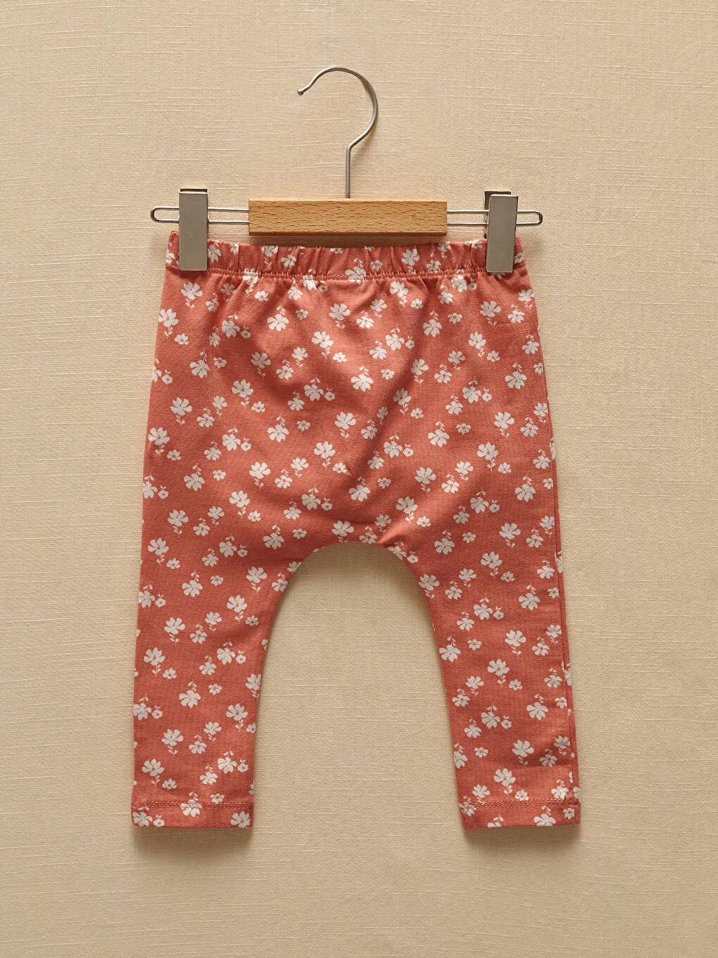 Crew Neck Long Sleeve Printed Organic Cotton Baby Girl 3-Piece Set