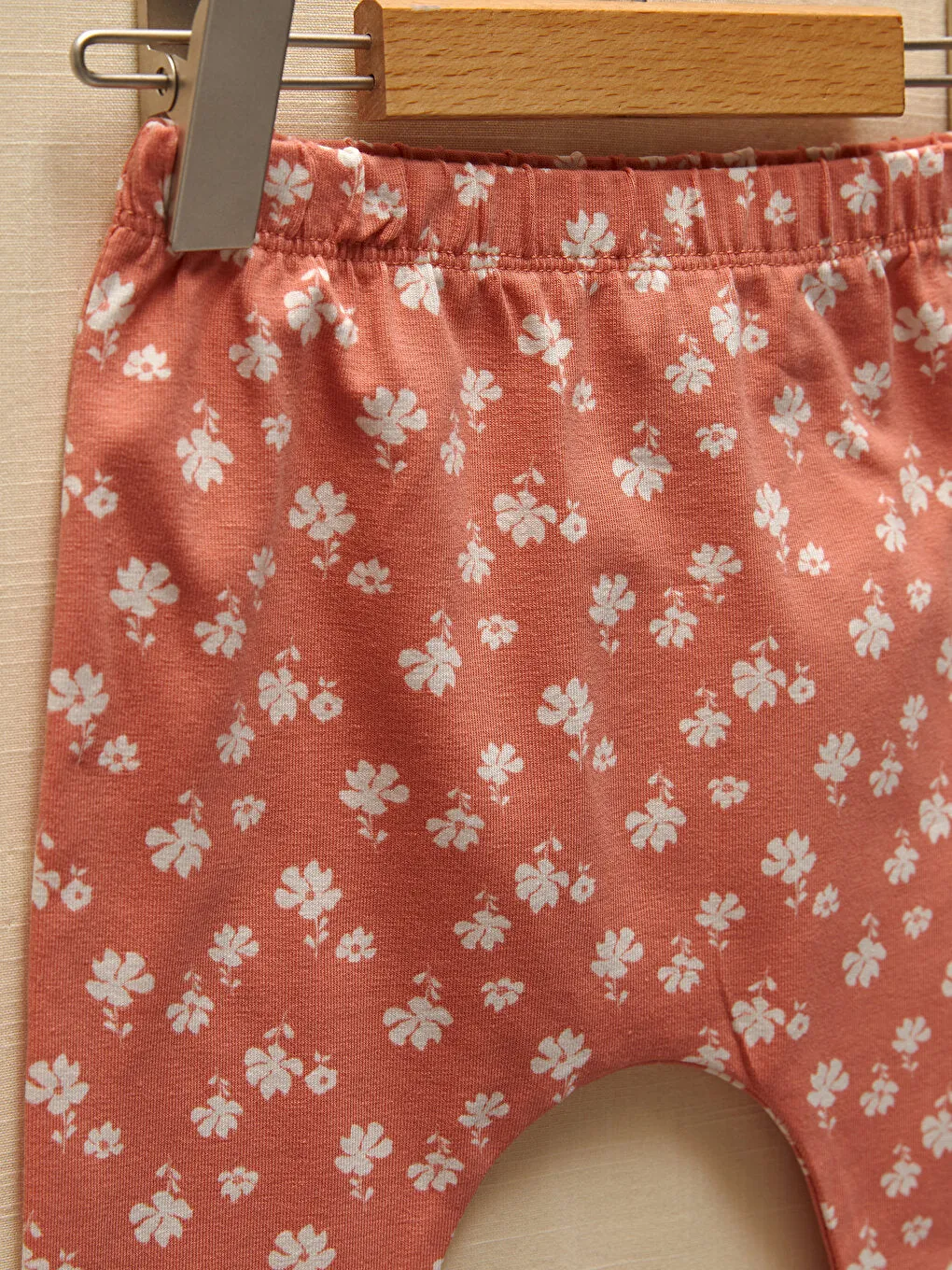Crew Neck Long Sleeve Printed Organic Cotton Baby Girl 3-Piece Set