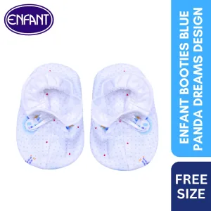 Enfant Booties Blue Panda Dreams Design