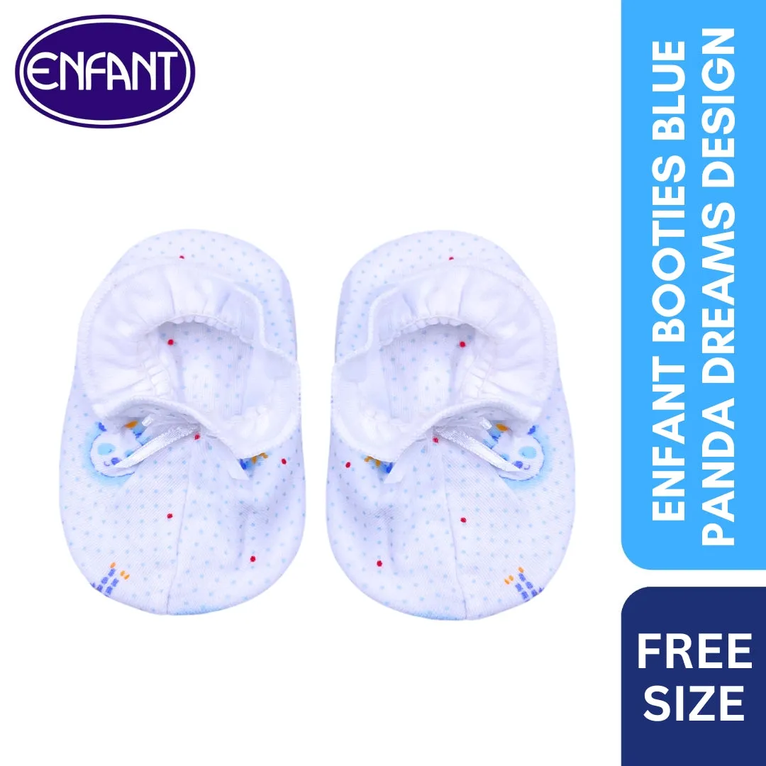 Enfant Booties Blue Panda Dreams Design