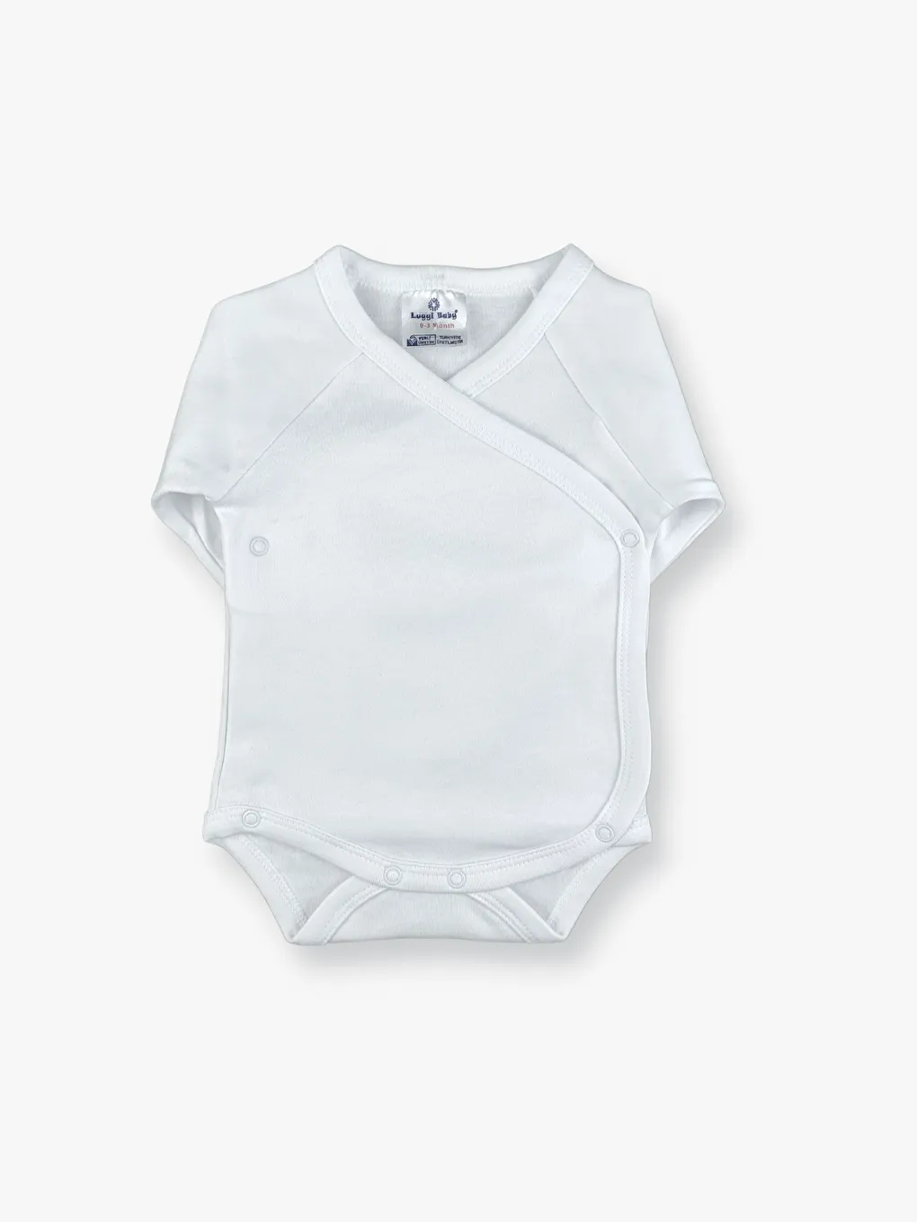 Envelope Collar Long Sleeve Unisex Baby 2 Piece Set