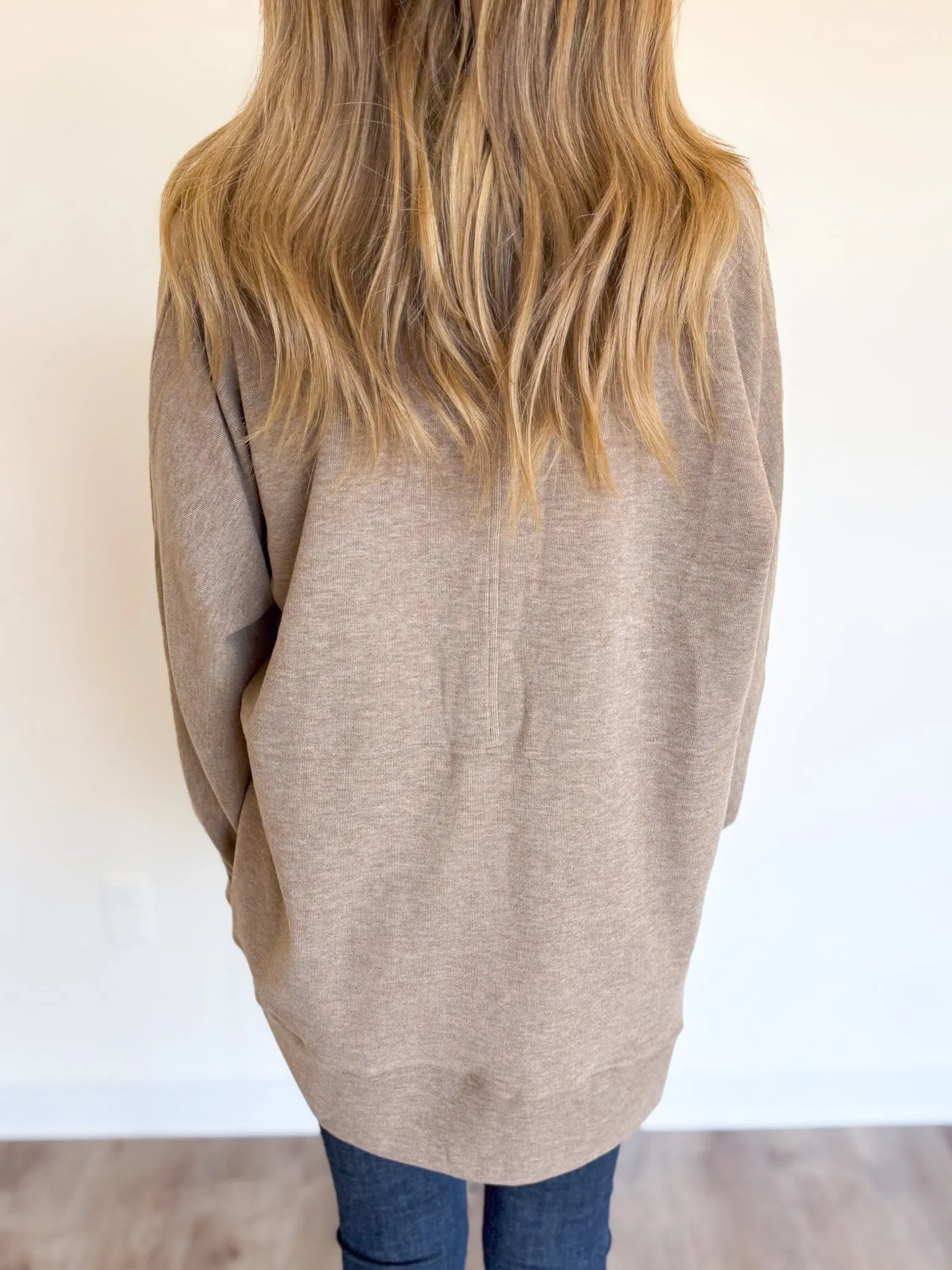 Fallon Cocoon Cardigan in Taupe