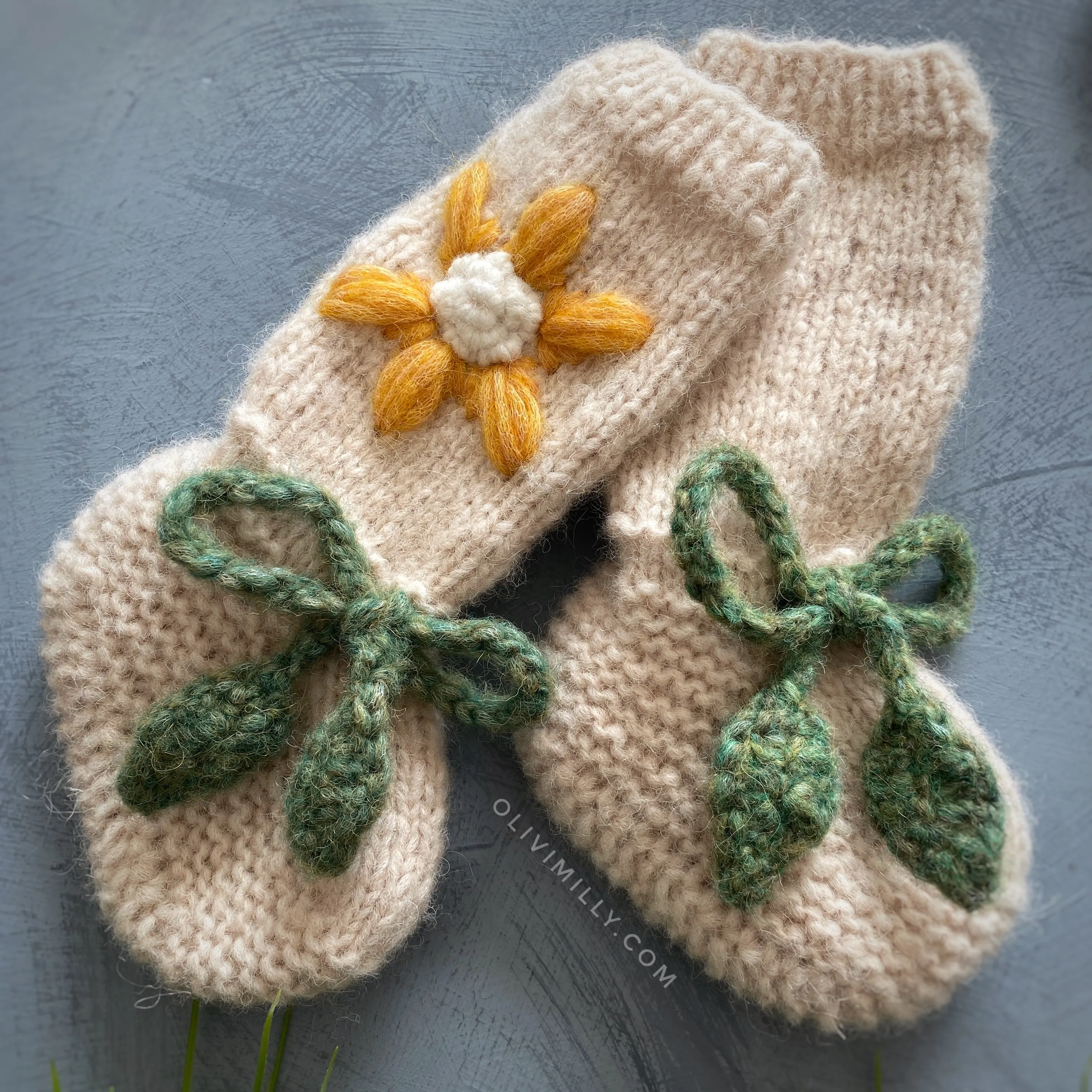 Flower Rain Booties | Wheat