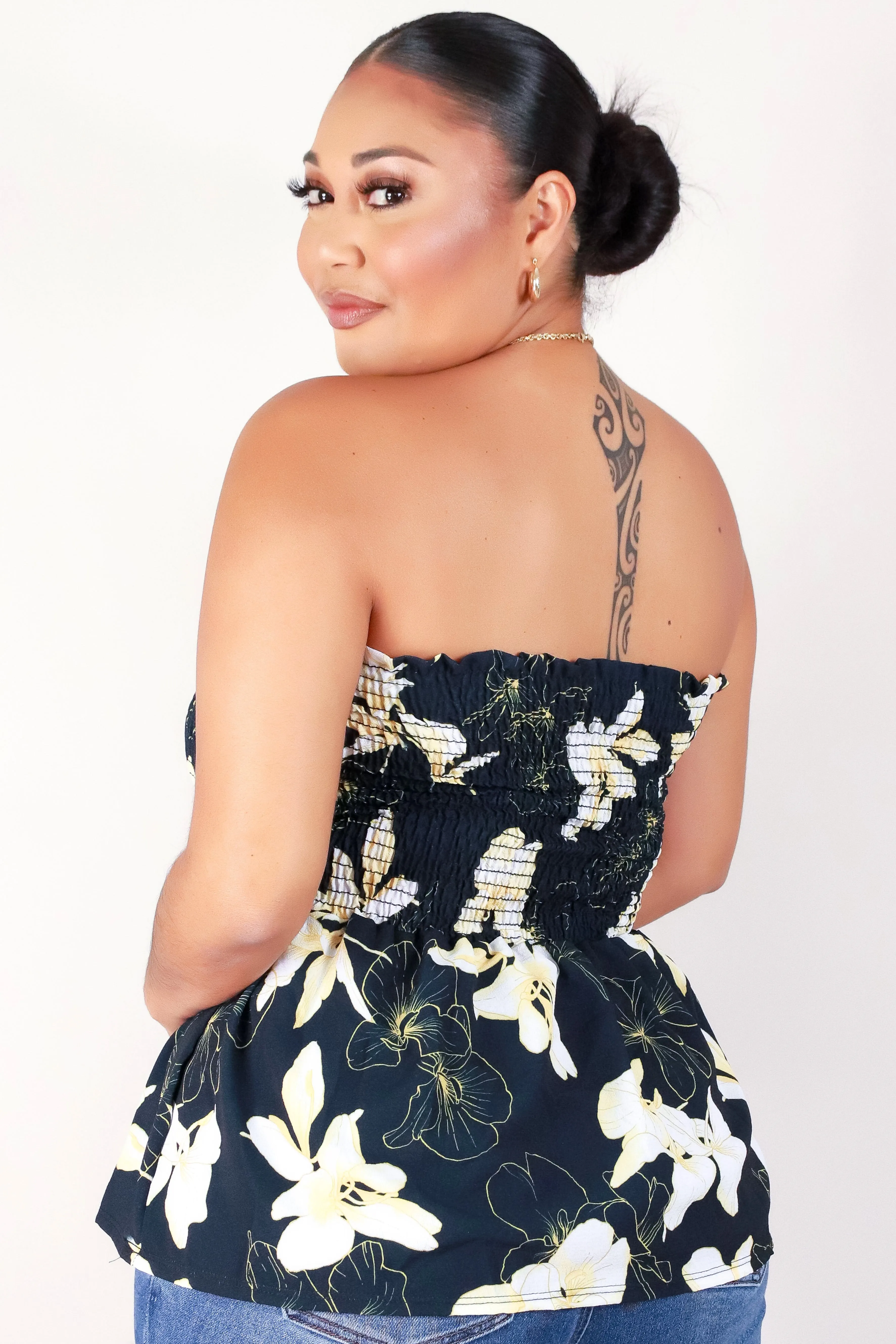 GINGER LILY BABYDOLL TUBE TOP