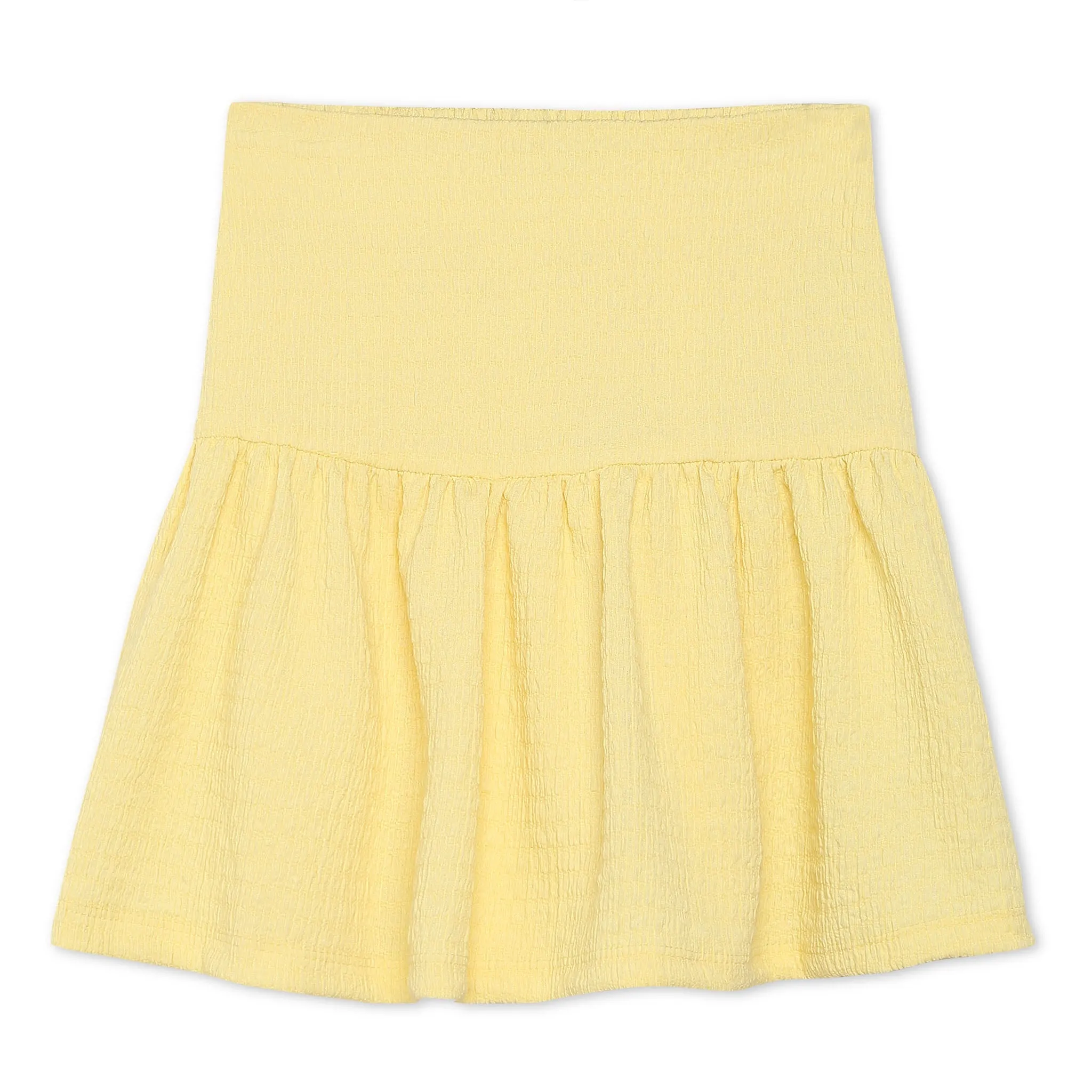 Girls Above Knee Solid Skirt