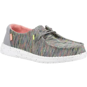 HEYDUDE Wendy Sox Polyester/Cotton/Spandex Women's Peacock Pink Loafers