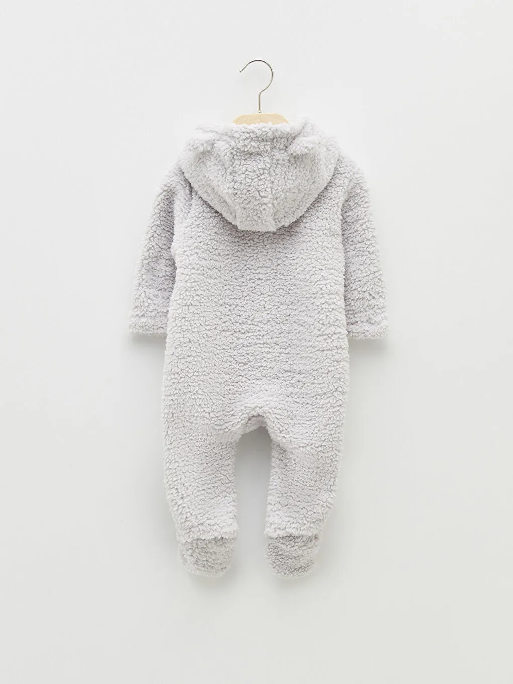 Hooded Long Sleeve Baby Boy Plush Jumpsuit