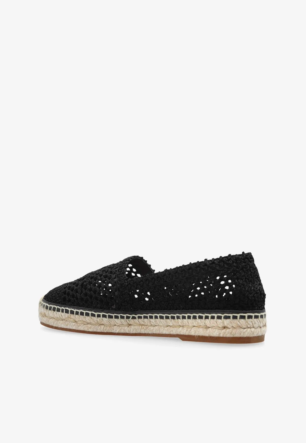 Isla Logo Embroidered Crochet Espadrilles