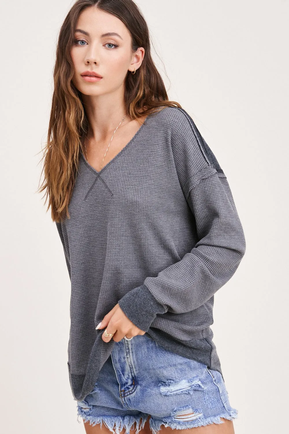 Kacey Top - Charcoal