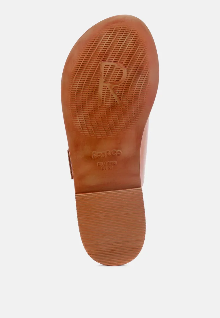 Kelly Flat Sandal With Buckle Straps By Ruw