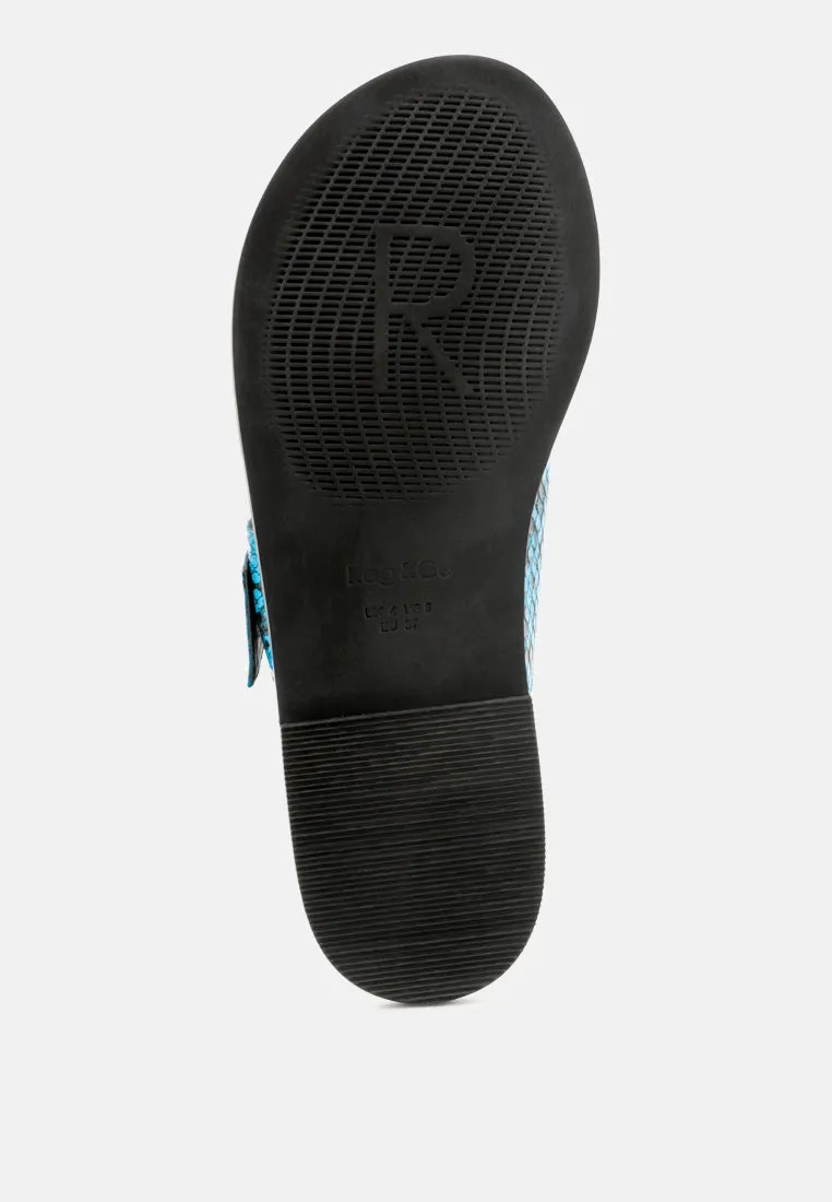 Kelly Flat Sandal With Buckle Straps By Ruw