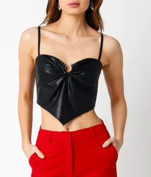 Keyhole Asymmetric Crop Top