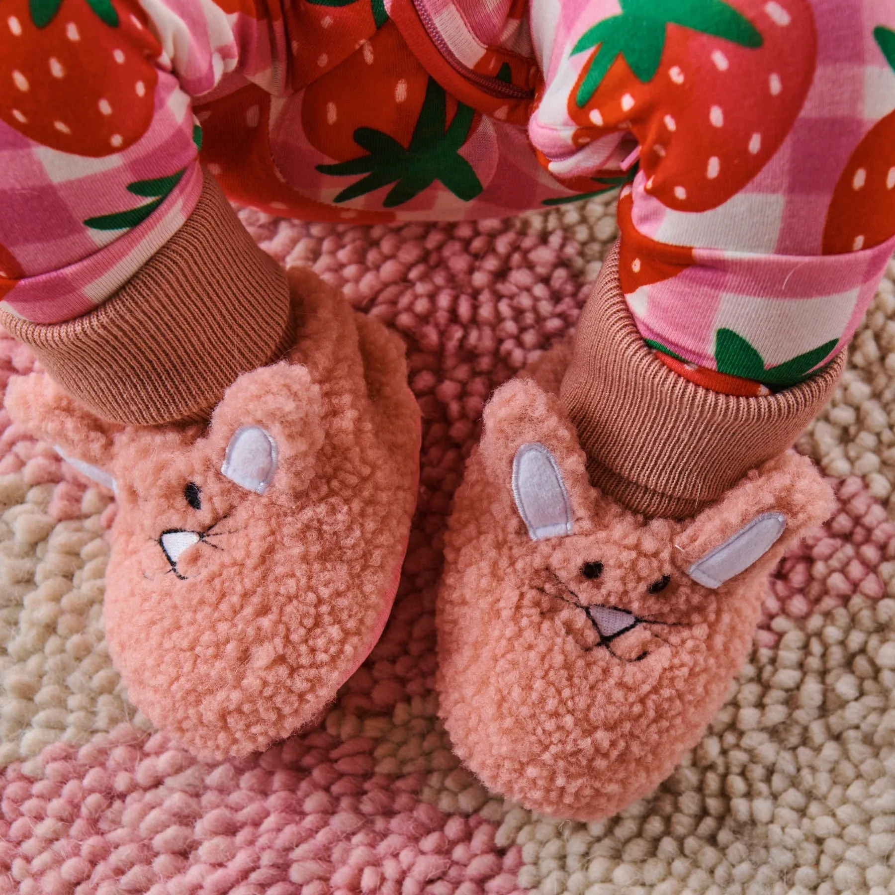 KIP & CO BABY BOOTIES: BUNNY PINK