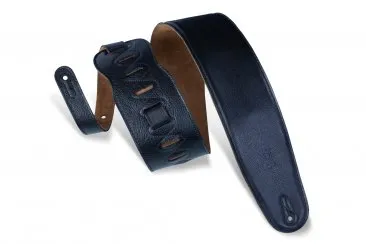 Levy's M4GF-BLK 3.5" Garment Leather Bass Strap