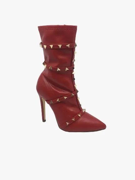 Mark Red Booties