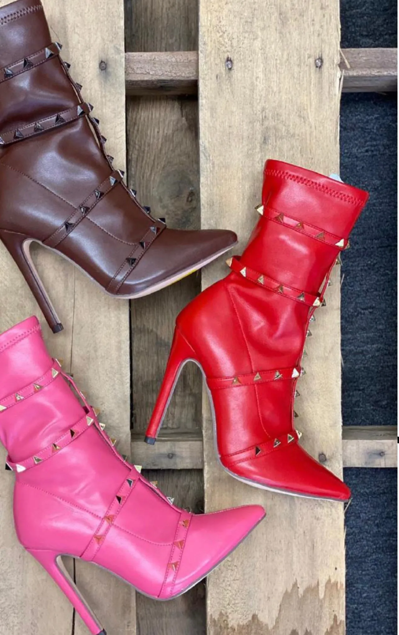 Mark Red Booties