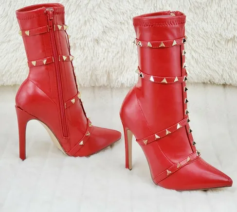Mark Red Booties
