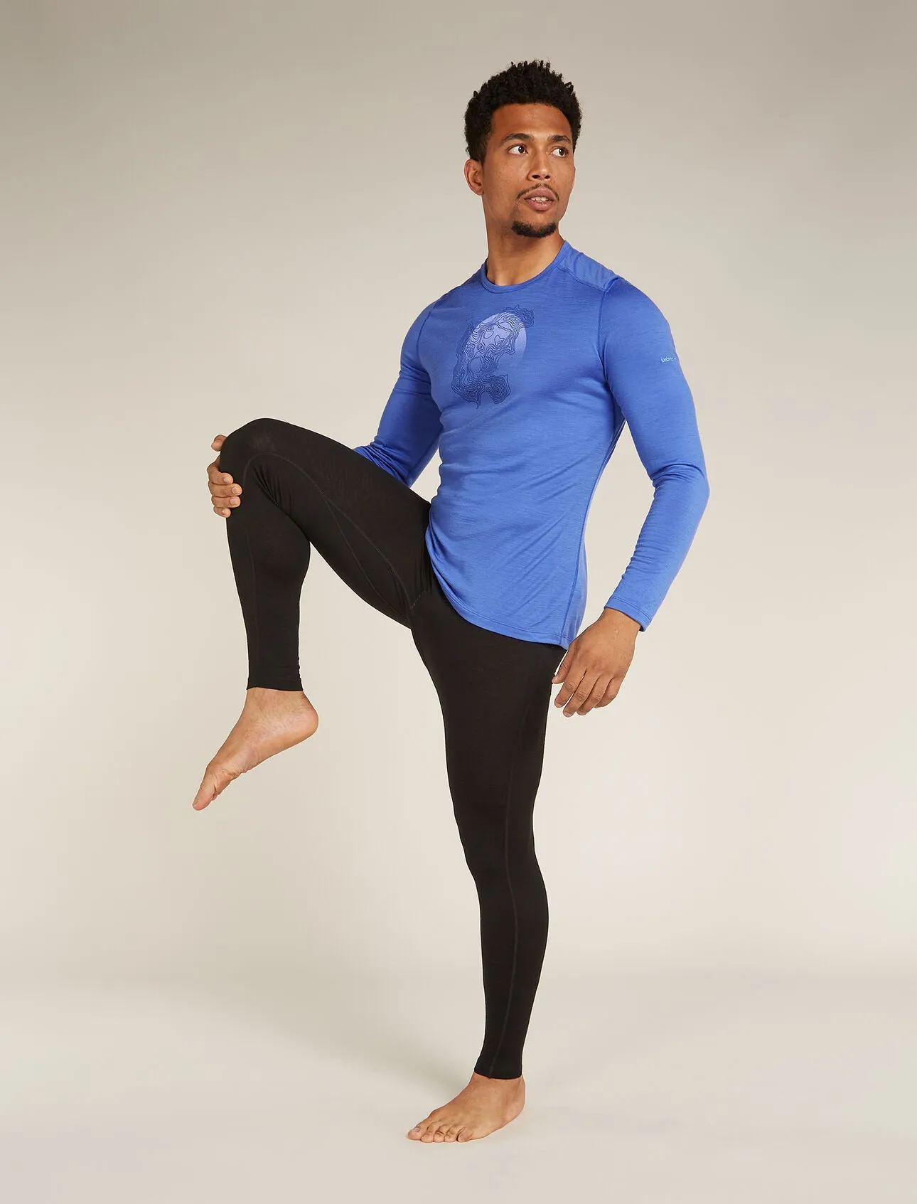 Merino 200 Oasis Long Sleeve Crewe Thermal Top Ruapehu Round (Men's) - IB0A572O - Past Season