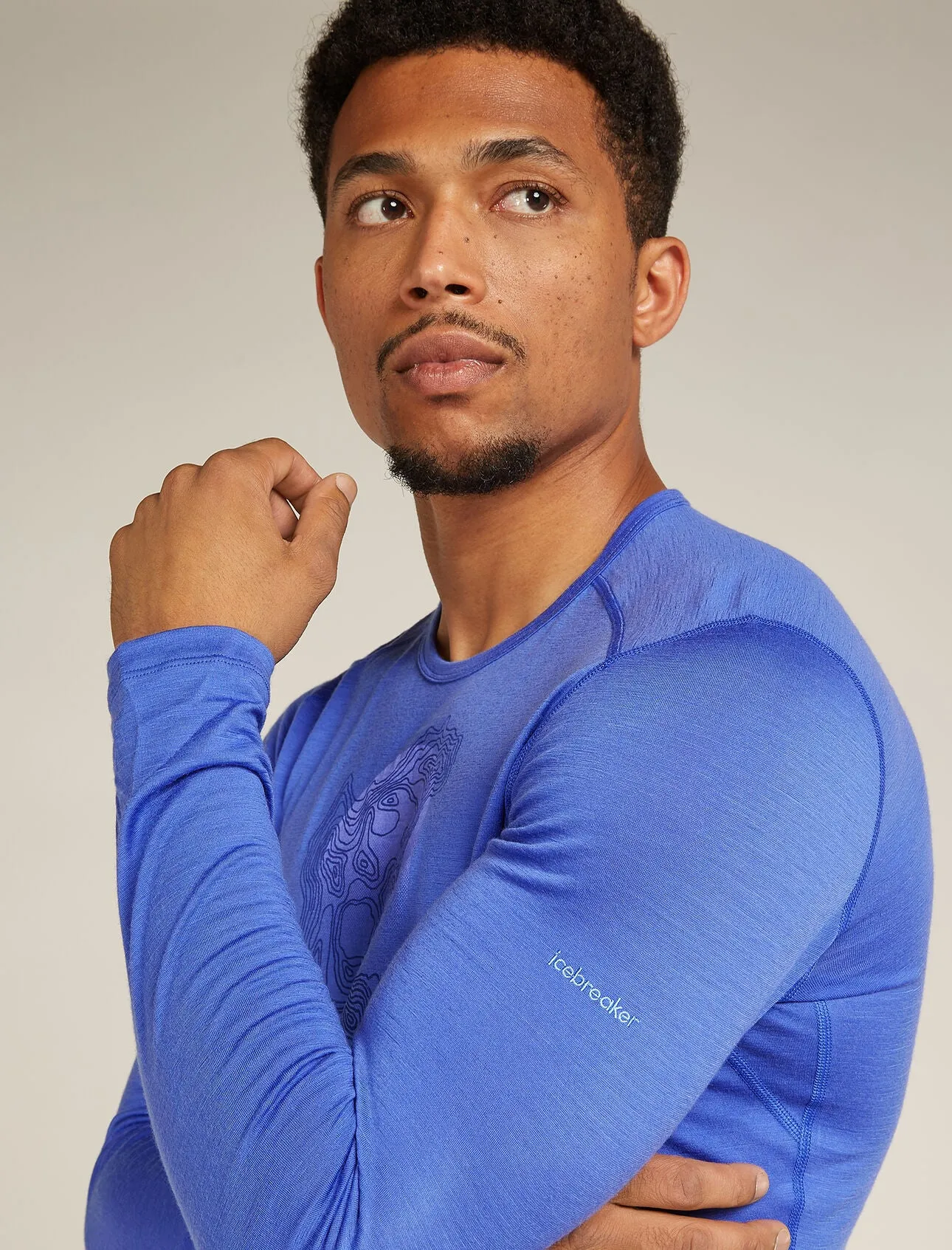Merino 200 Oasis Long Sleeve Crewe Thermal Top Ruapehu Round (Men's) - IB0A572O - Past Season