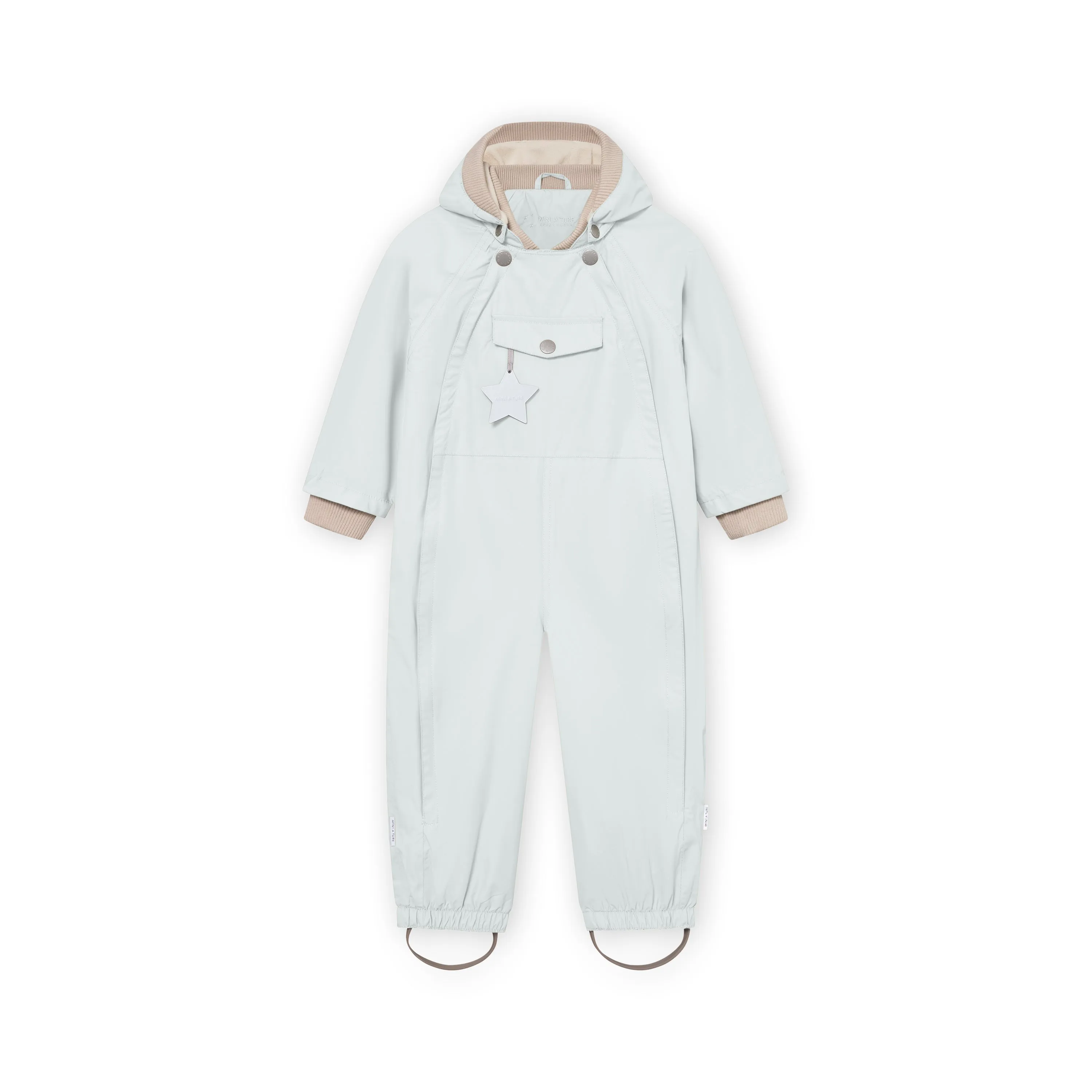 MINI A TURE MATWISTO FLEECE LINED SPRING COVERALL BLUE METAL GRS