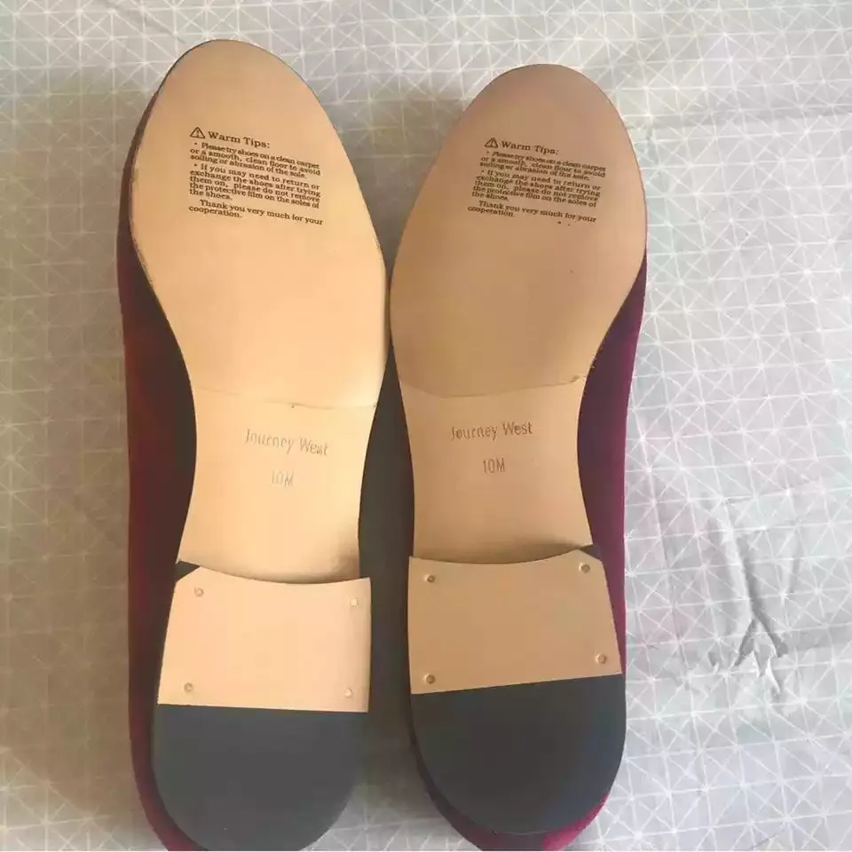 NEW Journey West Women's Cat Embroidered Red Velvet Loafers – Size 10