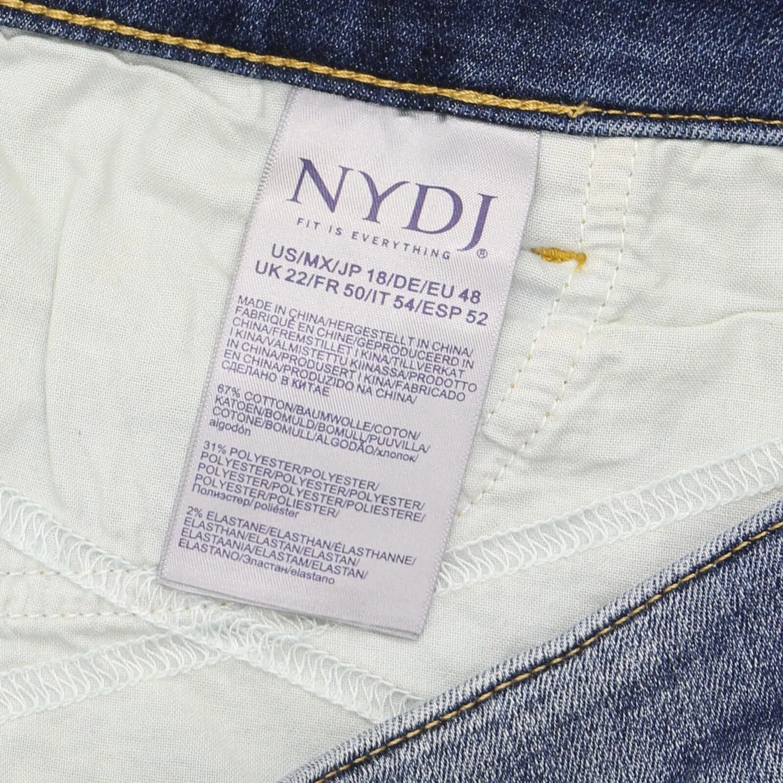 NYDJ Women's Ella Lift Tuck Technology Side-Slit Jean Shorts