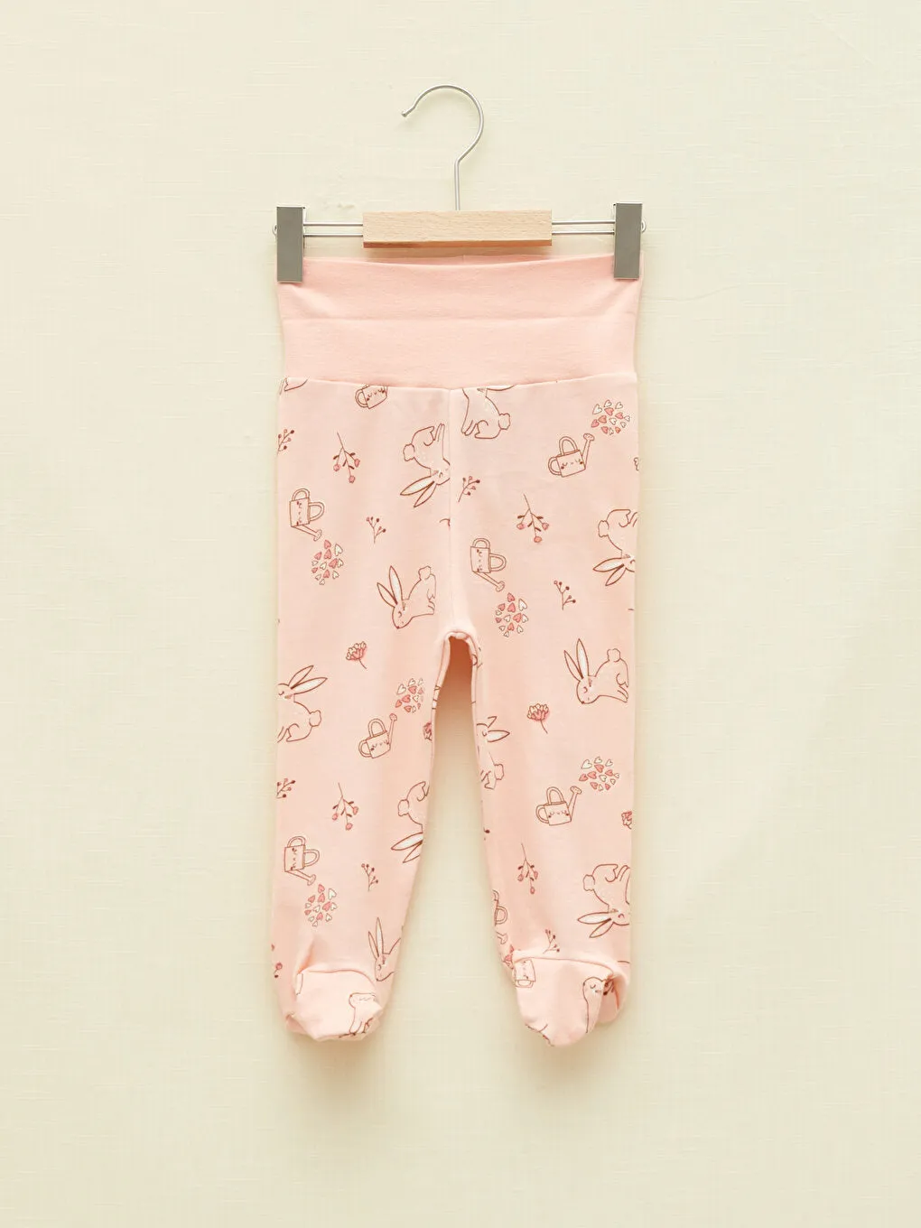 Organic Cotton Trousers with Elastic Waist, 2-Piece