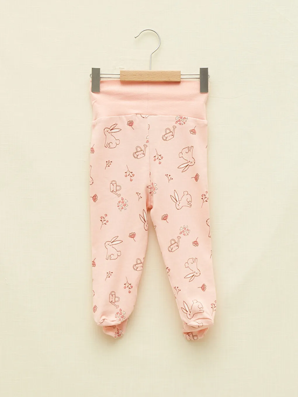 Organic Cotton Trousers with Elastic Waist, 2-Piece