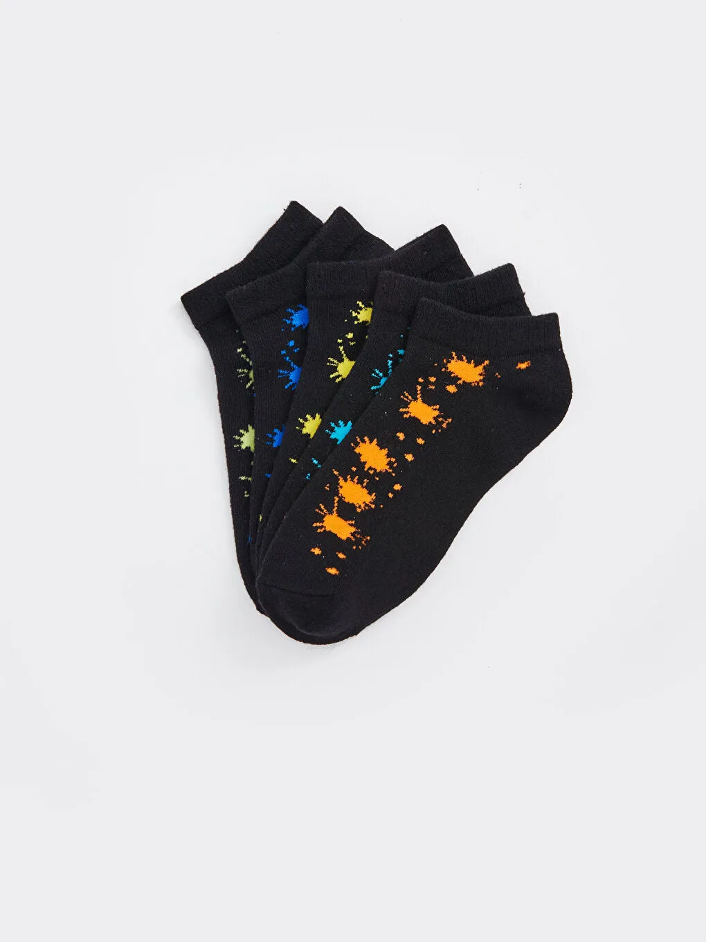 Patterned Boy's Booties Socks 5-pack