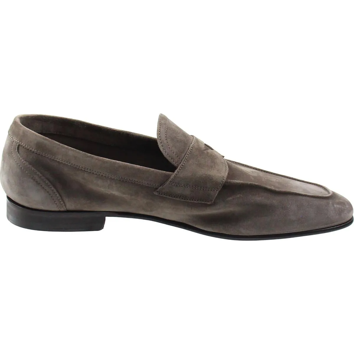 Penny Loafer Mens Solid Suede Oxfords