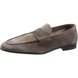 Penny Loafer Mens Solid Suede Oxfords