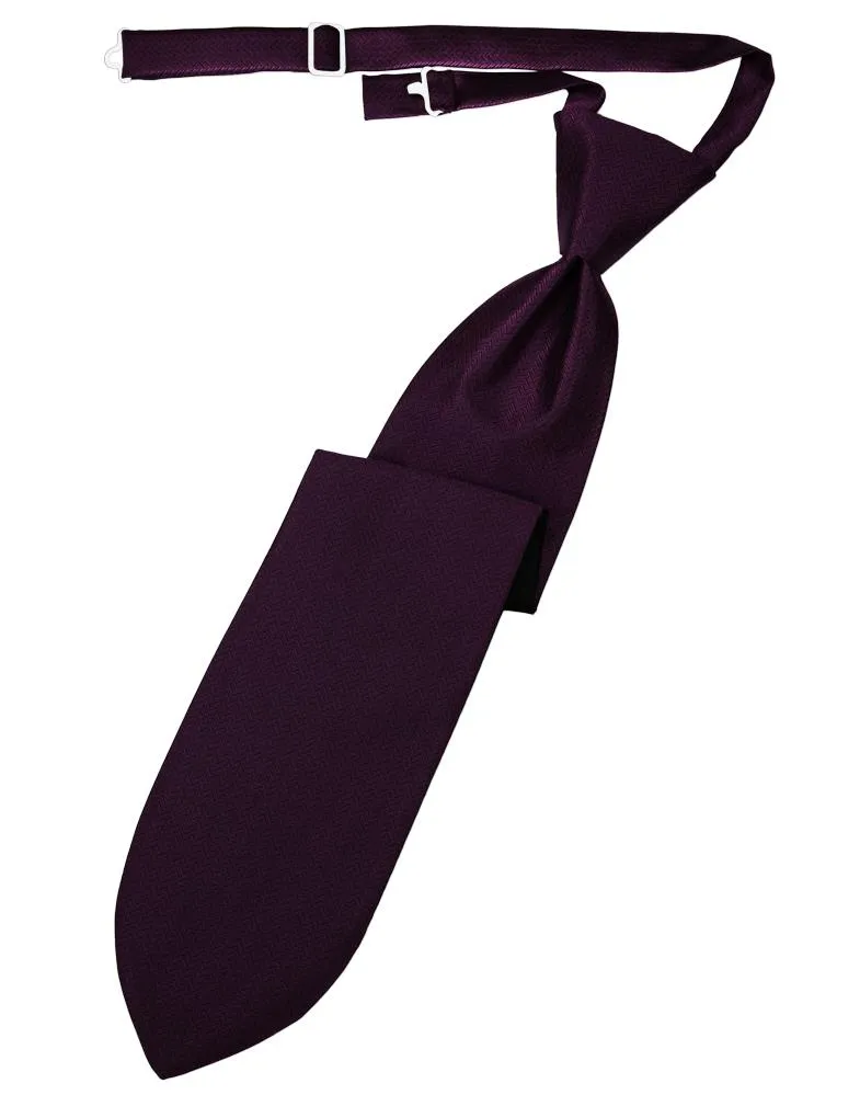 Raisin Herringbone Kids Necktie