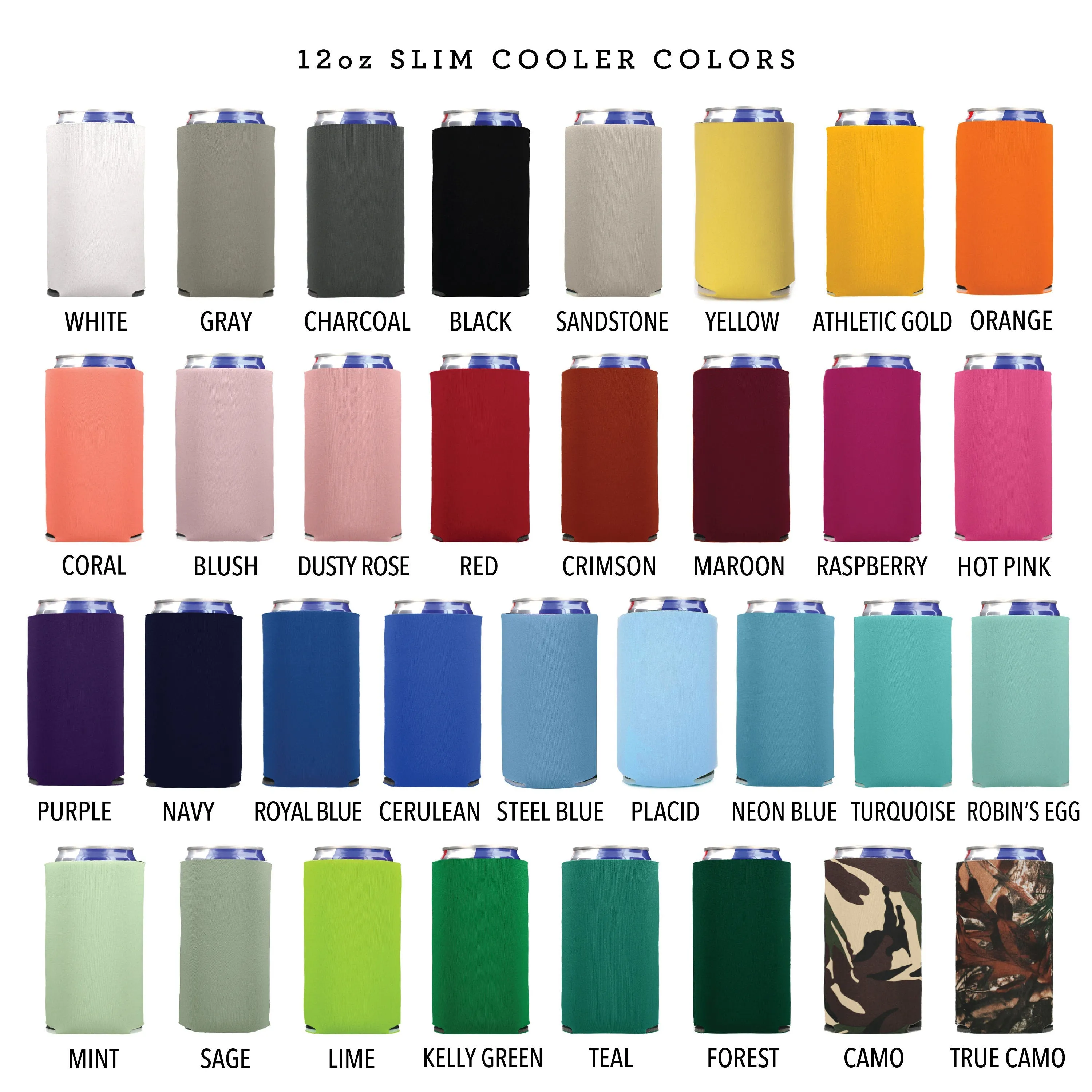 Slim 12oz Wedding Can Cooler #128S - Cheers to Mr & Mrs