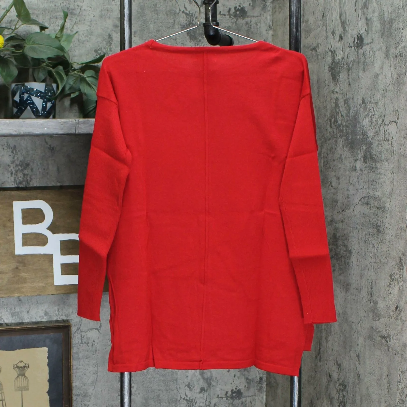 Style & Co Women's Seamed Rib Sleeve Tunic Sweater