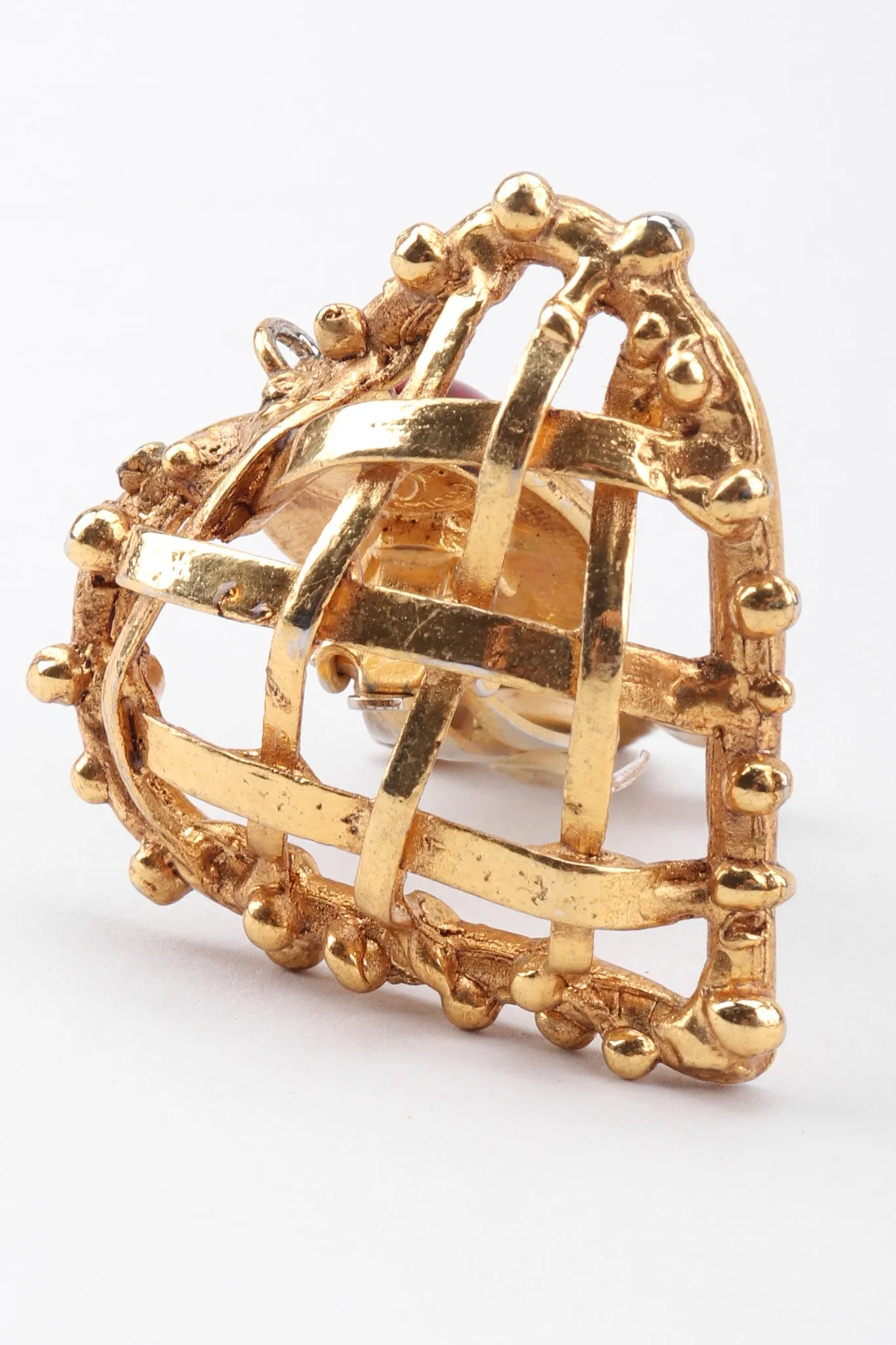 Woven Heart Crown Earrings