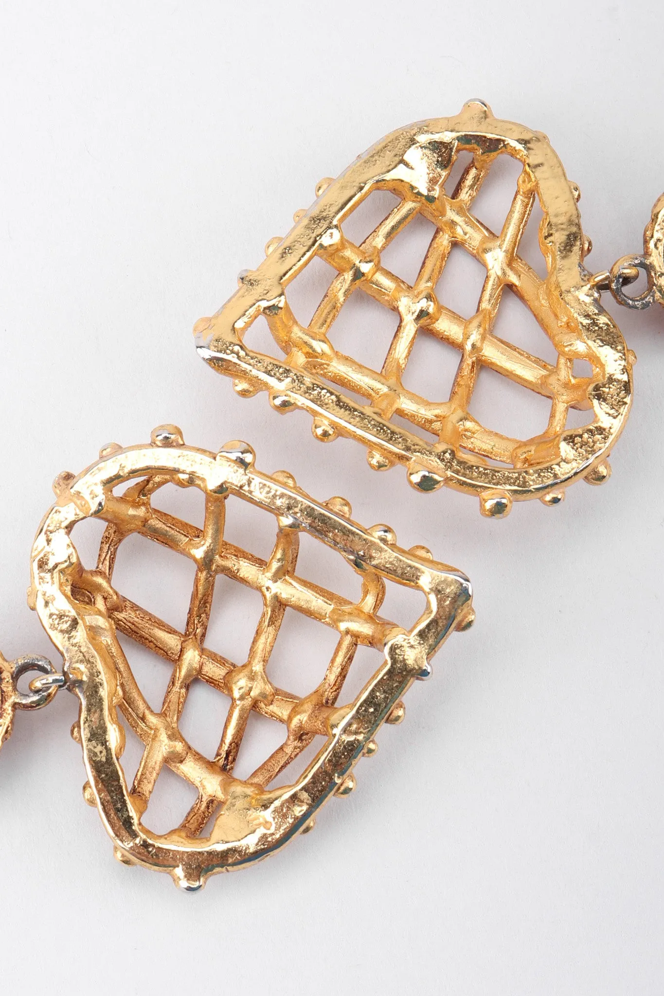 Woven Heart Crown Earrings