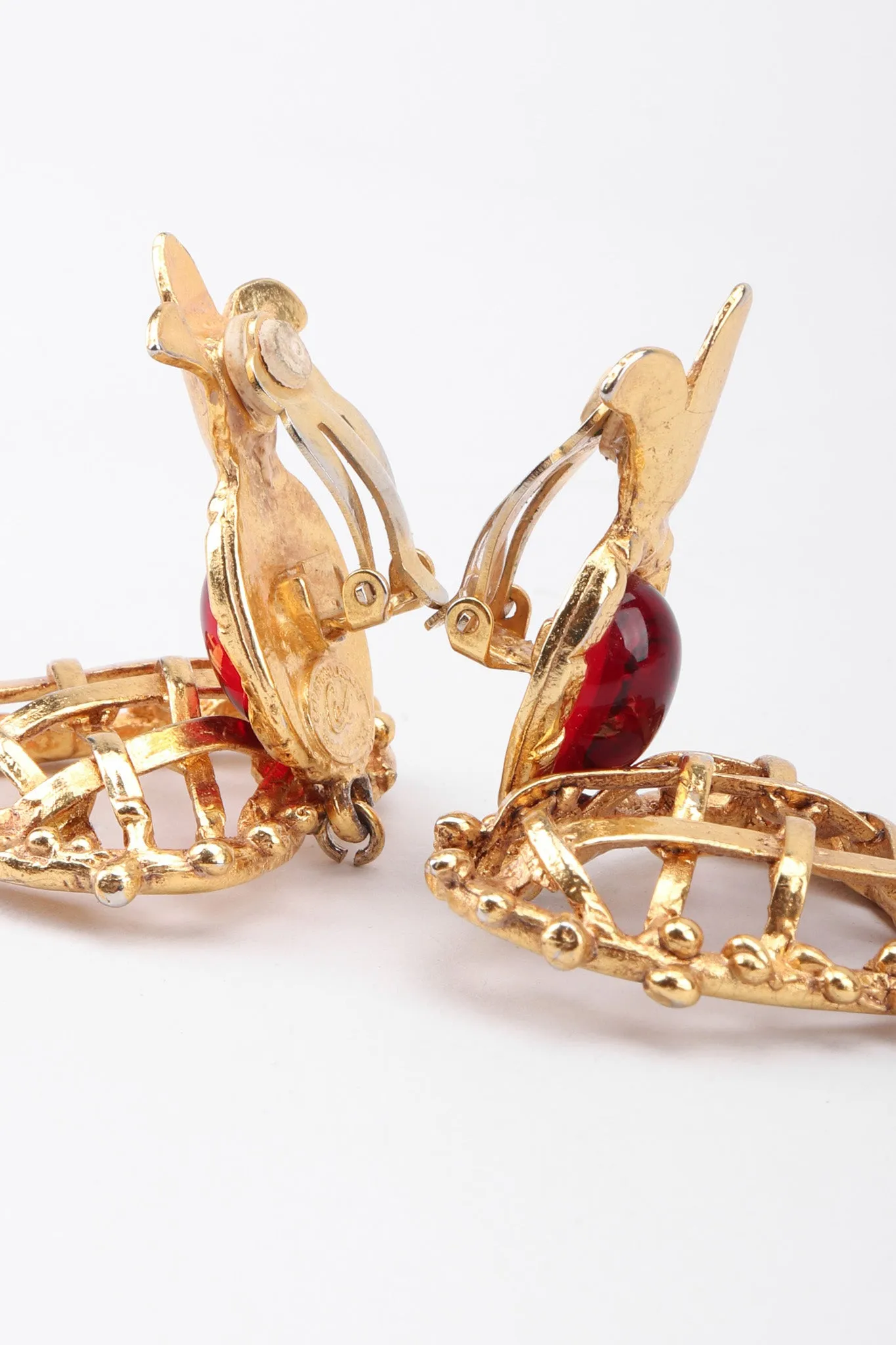 Woven Heart Crown Earrings